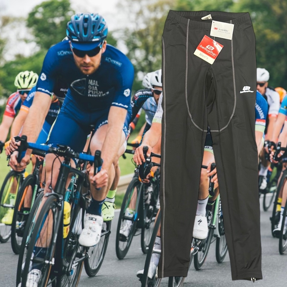 NOS NWT New Bellwether Men’s Black MN Elite 8 Tight Cycling Bike Pants Medium